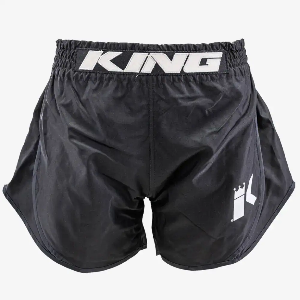 king pro kpb short classic muay thai broek zwart hoofdfoto