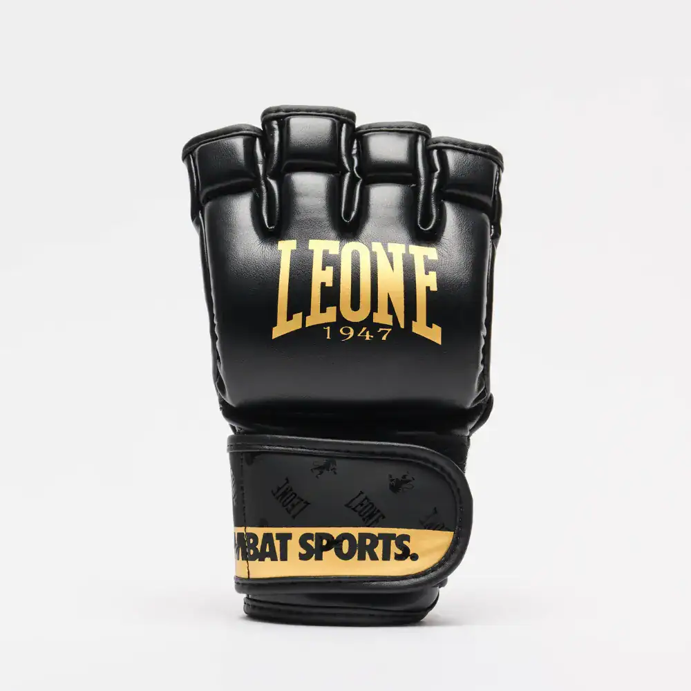leone gp133 dna mma handschoenen zwart voorkant