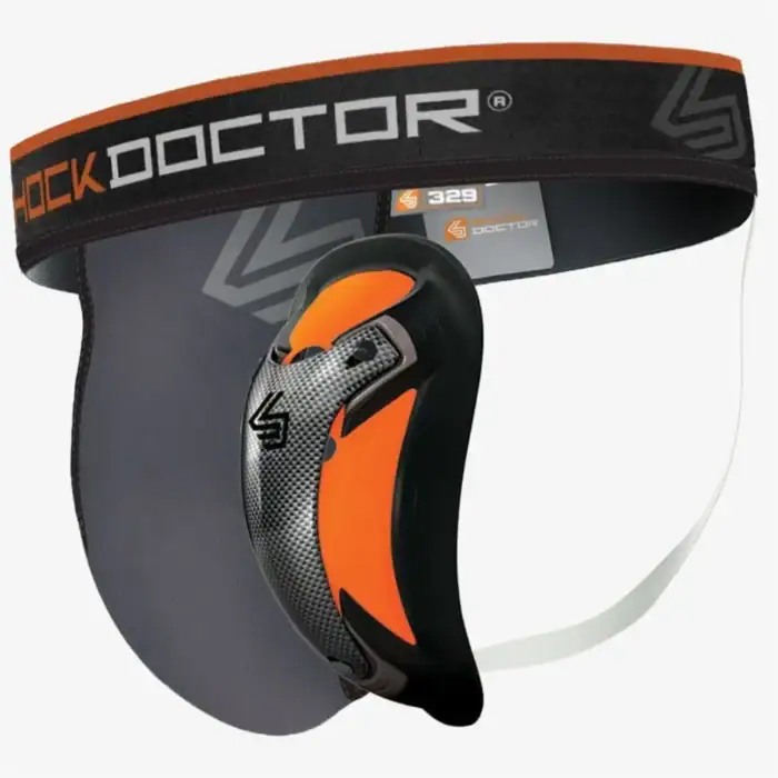 shock doctor core supporter with ultra carbon flex cup kruisbeschermer zwart hoofdfoto