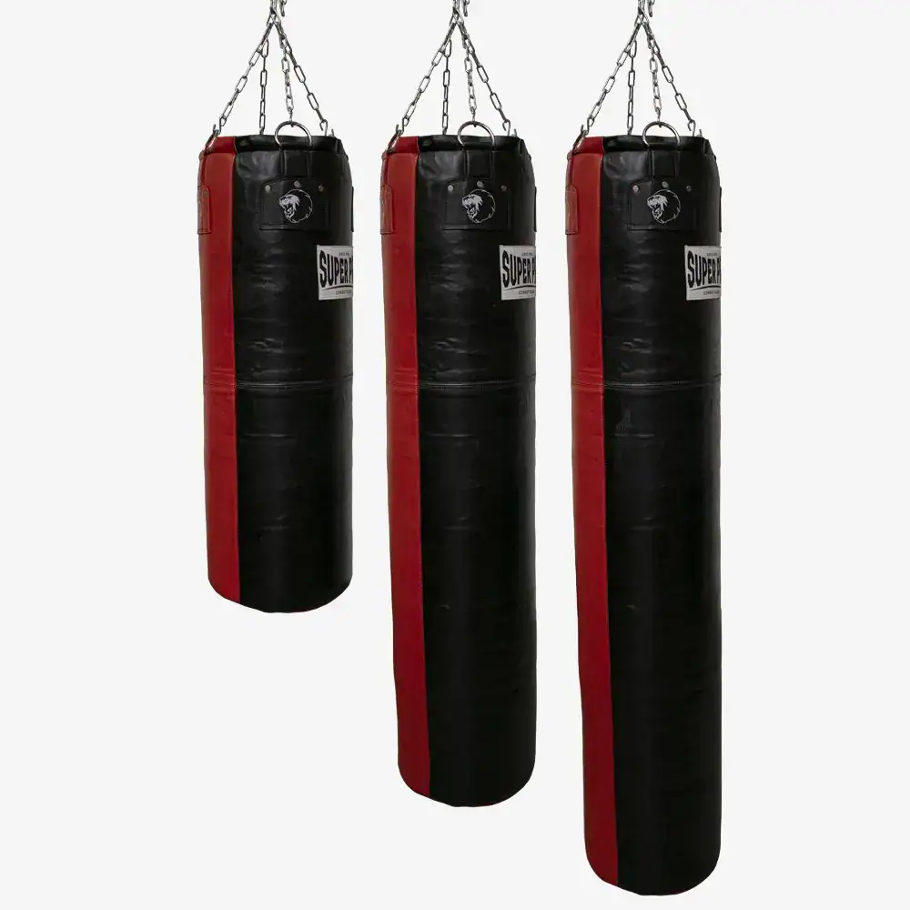 super pro combat gear leather punch bag split bokszak hoofdfoto